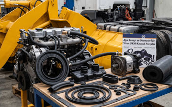 Ağır sanayi ve otomotiv için viton (FKM) kauçuk parça imalatı