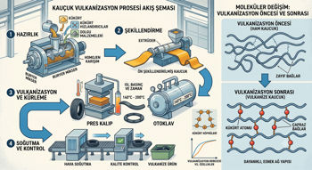 Kauçuk vulkanizasyon prosesi ve pres kalıplamada kalite parametreleri