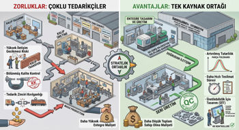 Tek kaynaktan kalıp ve seri üretim: Otomotiv yan sanayi firmaları için neden daha avantajlı?